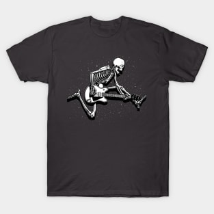 Skeleton Guitarist Jump T-Shirt